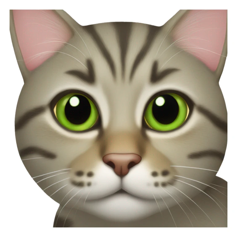 christmas tabby cat greenish eyes sticker