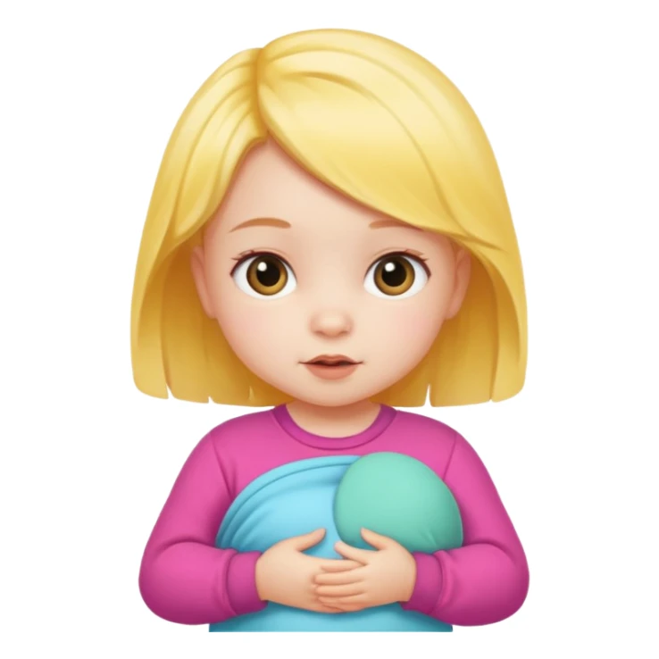 Baby Girl, Different Pose, different outfit, single Baby Girl only. sticker