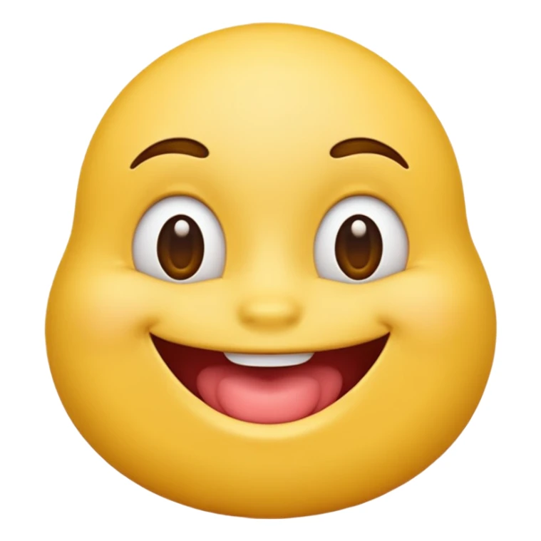 Yellow emoji with big fat lips sticker