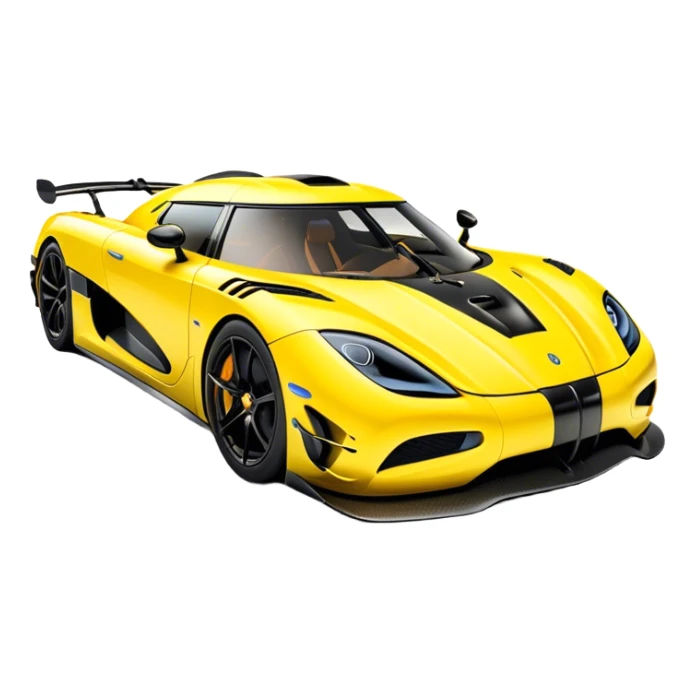 Koenigsegg Agera RS - Koenigsegg (Model Year: 2020) (Iconic colour: Yellow) sticker
