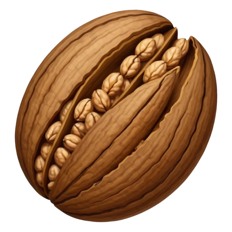 walnut seed of the walnut tree. no face! sticker
