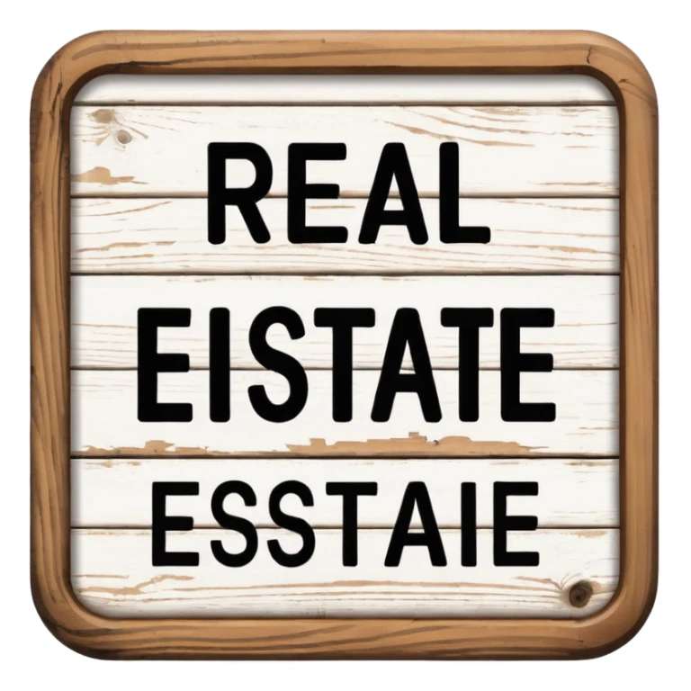 real estate sign sticker