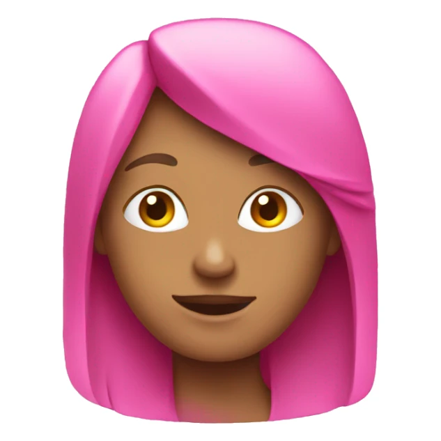 Pink emoji sticker