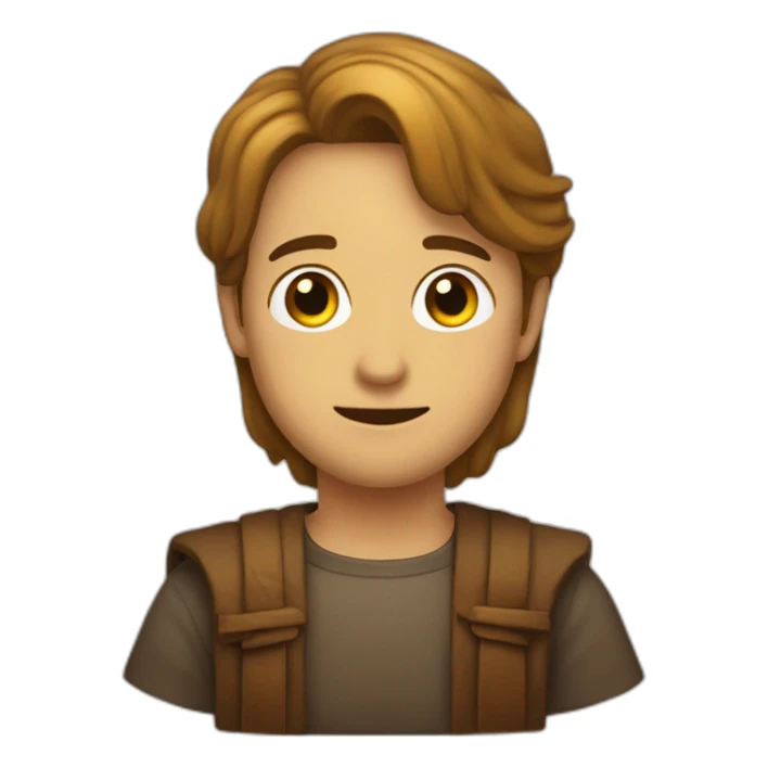 Emoji biblia sagrada marron sticker