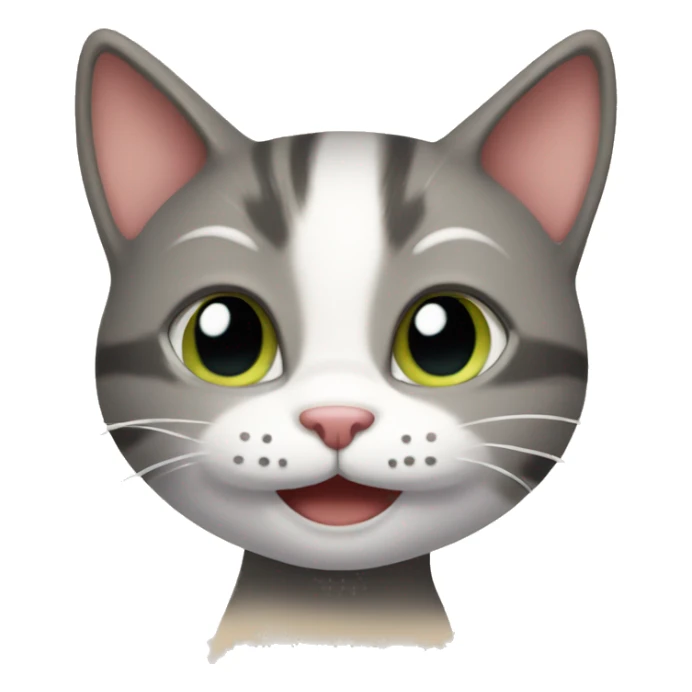 smiling kitty sticker