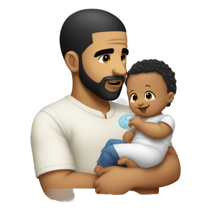 Drake with a baby nuknuk sticker
