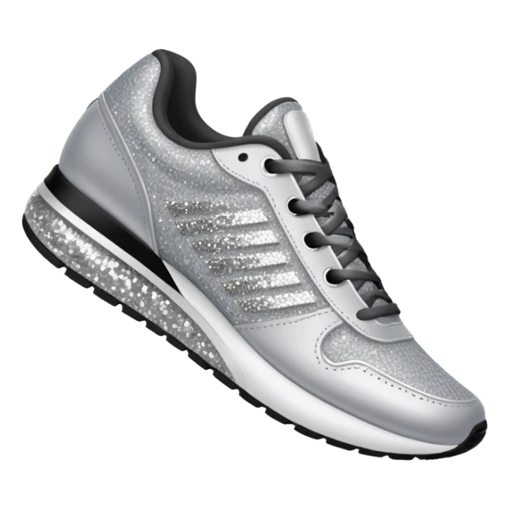 glitter running shoes no brand sticker