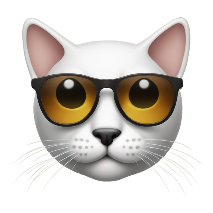 Cat with sunglasses sticker