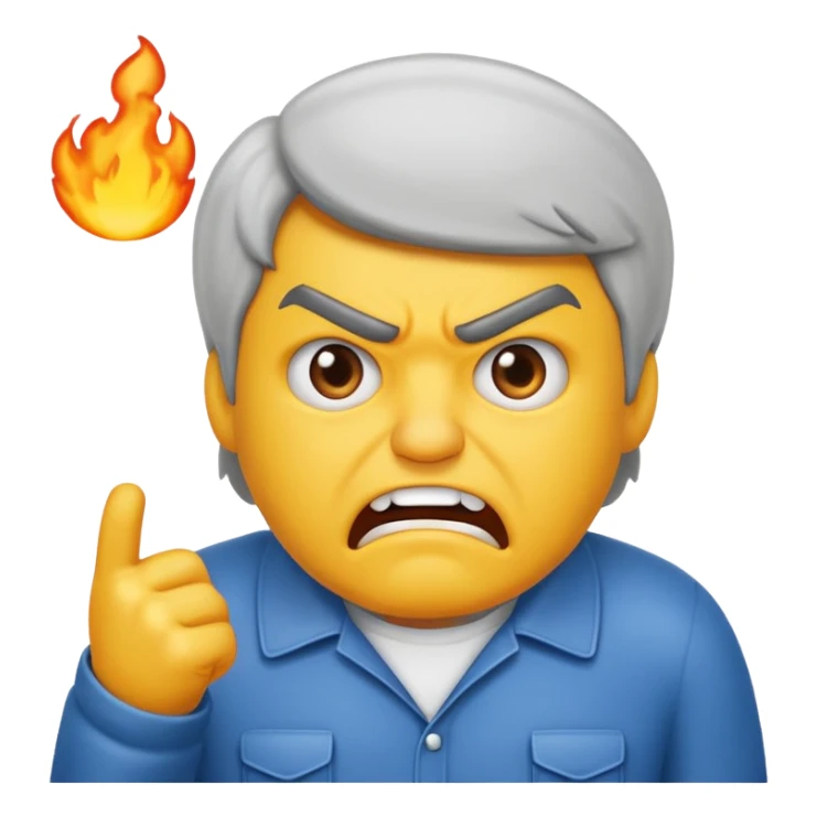 the Text "mopo" at top and an angry man sticker