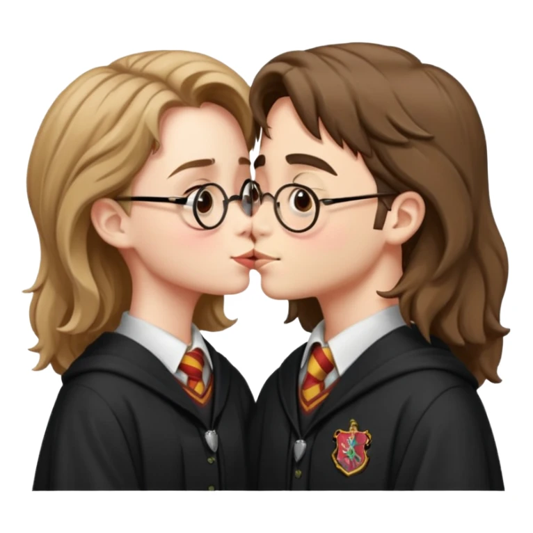 Harry Potter kissing hermione sticker