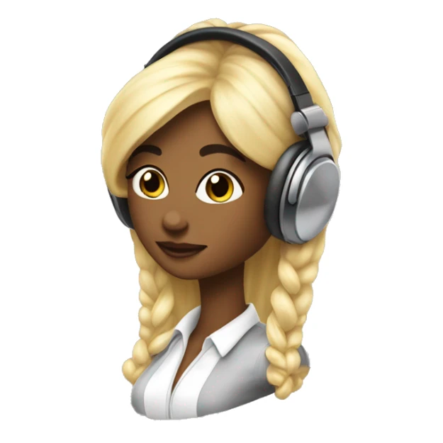 Coquette appel ￼headphones  sticker