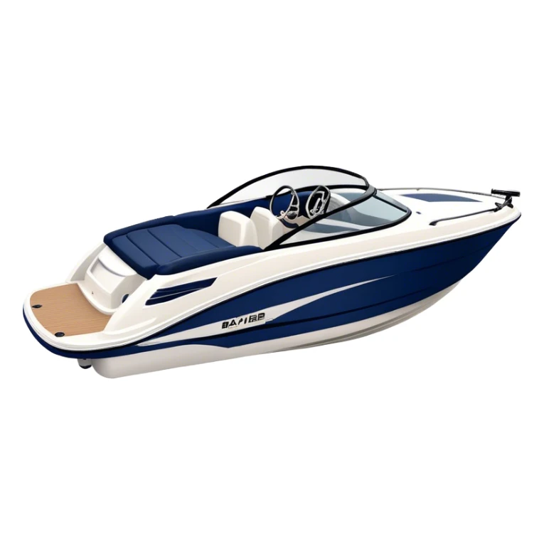 Speedboat - Bayliner 185 Bowrider (Model Year: 2020) (Iconic colour: White with navy blue accents) sticker
