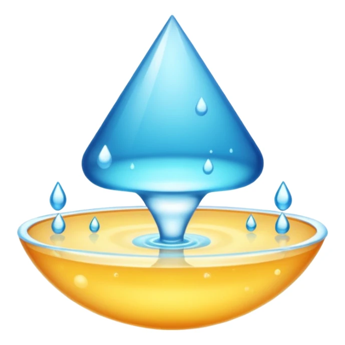 a V made out of water sticker