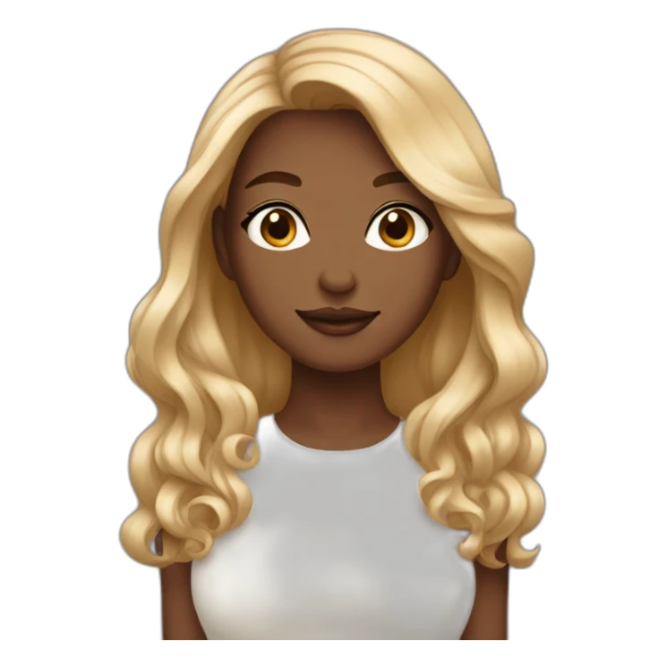 Beautiful woman, brown heard, skin white  sticker