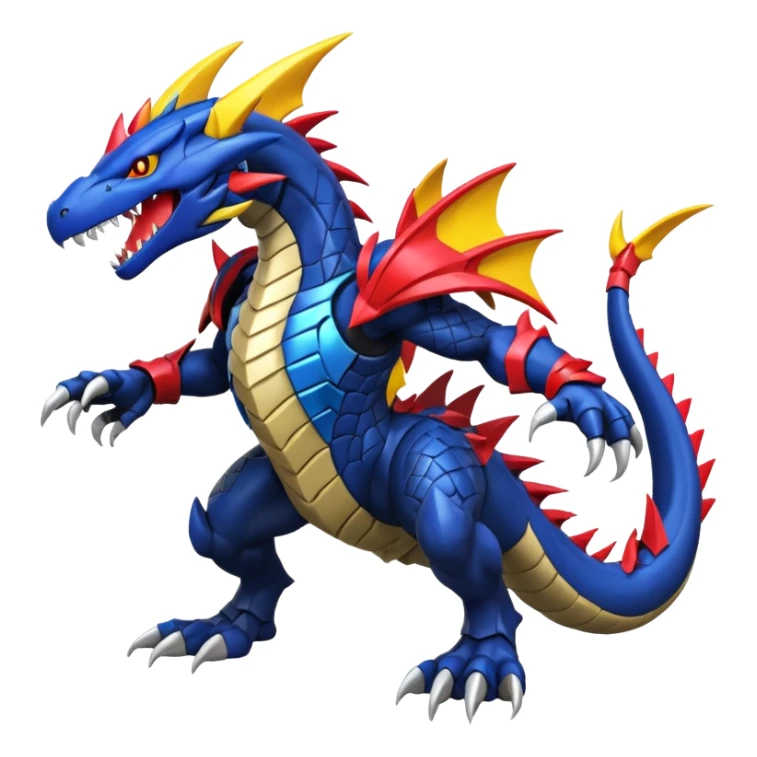 Lighdramon-Garchomp-Aequcedramon-fusion sticker