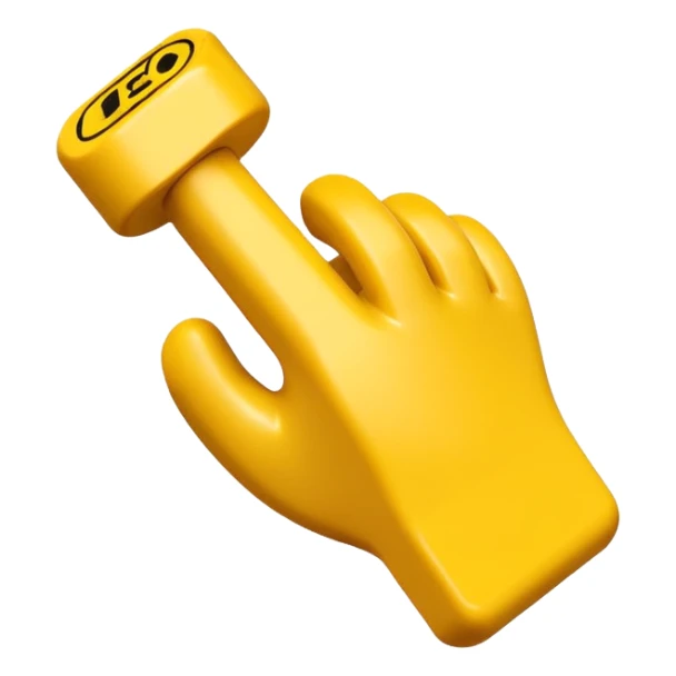 Hand of lego like c sticker