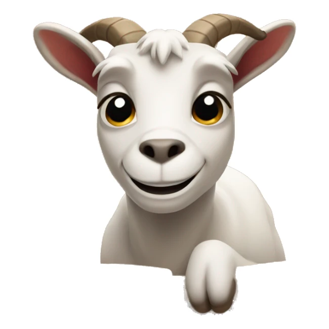 A goat in a sauna  sticker