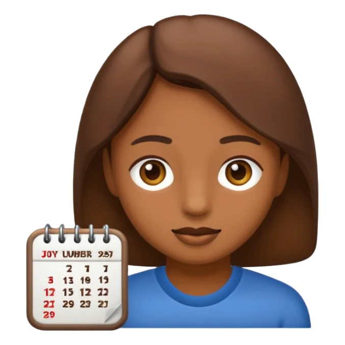 calendar emoji with umber 29 sticker