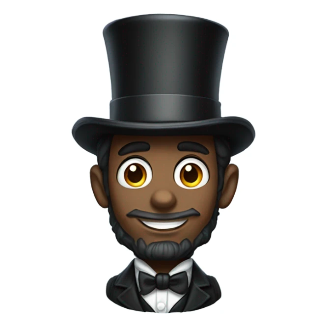 spider-man dressed as abraham lincoln wearing a top hat sticker