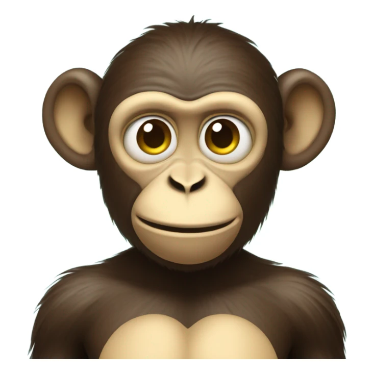 Emoji monkey with heart eyes and bananas  sticker