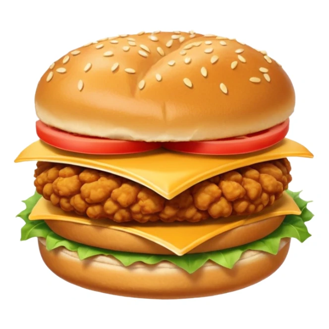 a very simple friend chicken sandwich  sticker