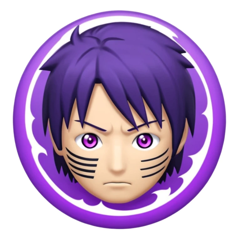 Make Sasuke rinnegan real emoji like in anime sticker