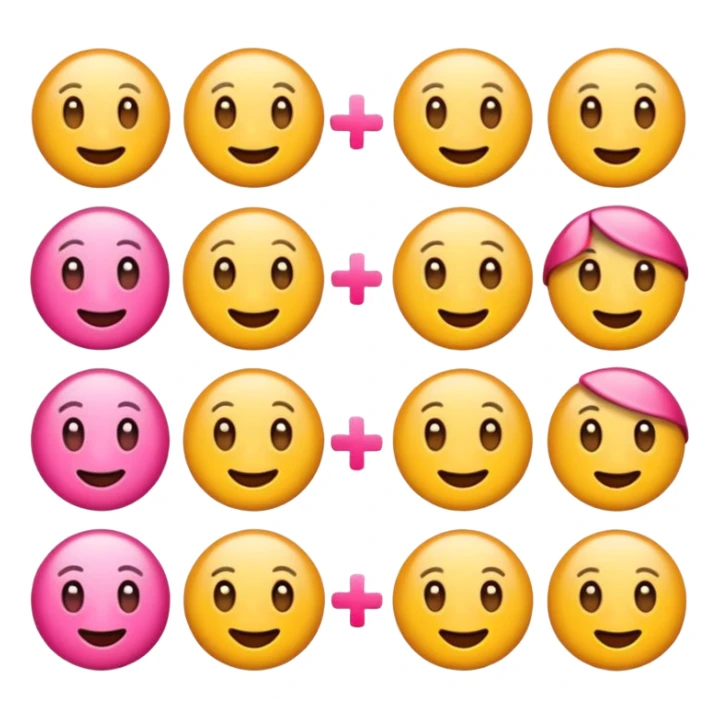 Emoji de colorrs rosados sticker