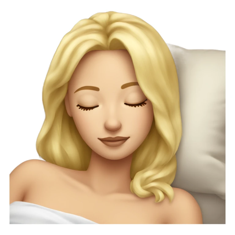 Beautiful Blonde girl sleeping sticker