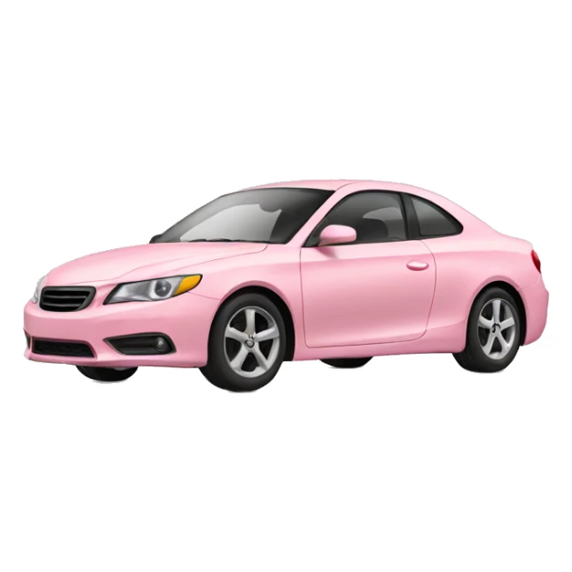 light pink car sticker