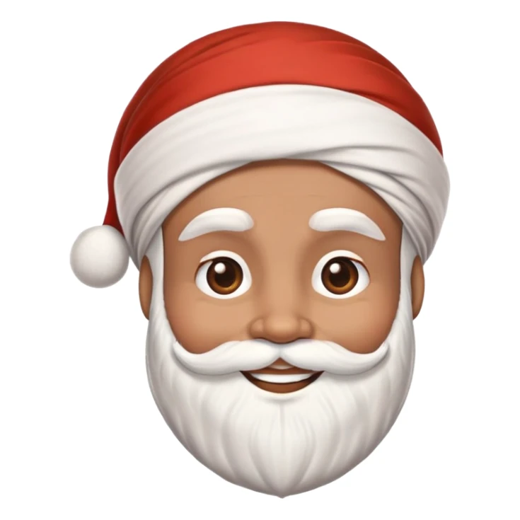 brown santa with turban sticker