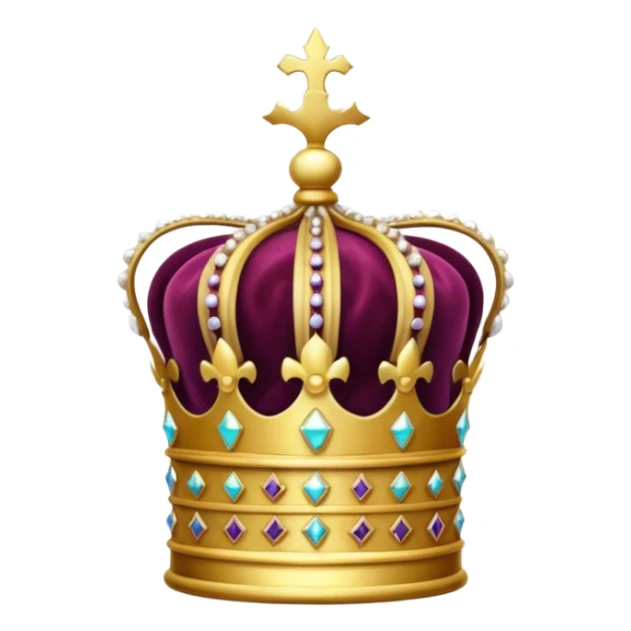 an  old crown in a glass showcase sticker