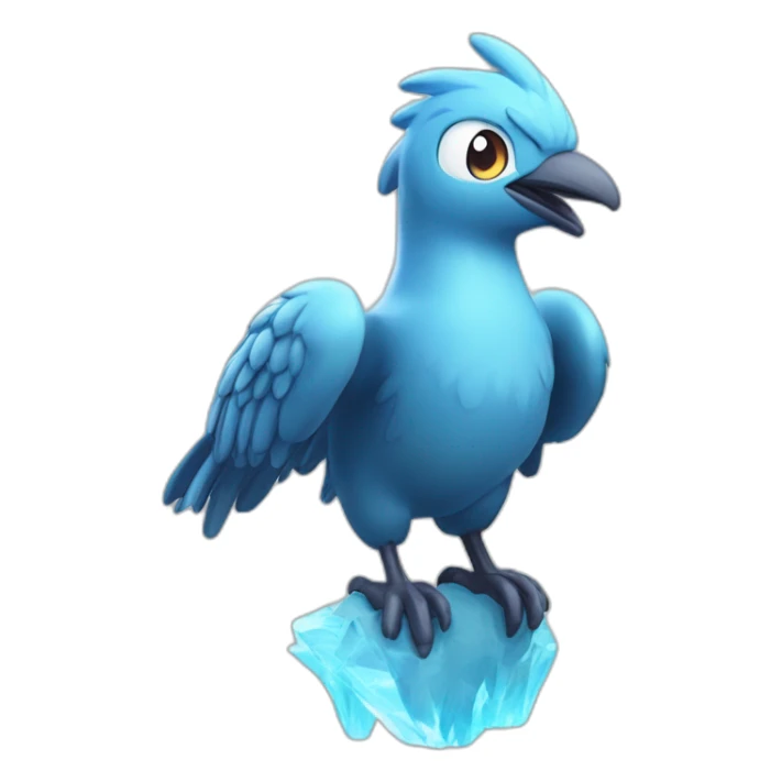 Head Big Eyey 4k HD Shiny Glow Galarian-Articuno sticker