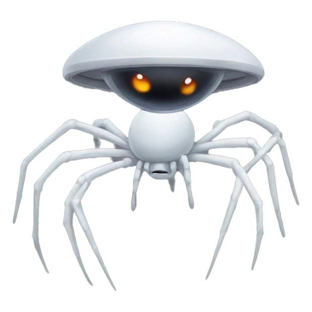 UFO that kinda looks like a spider and his white sticker