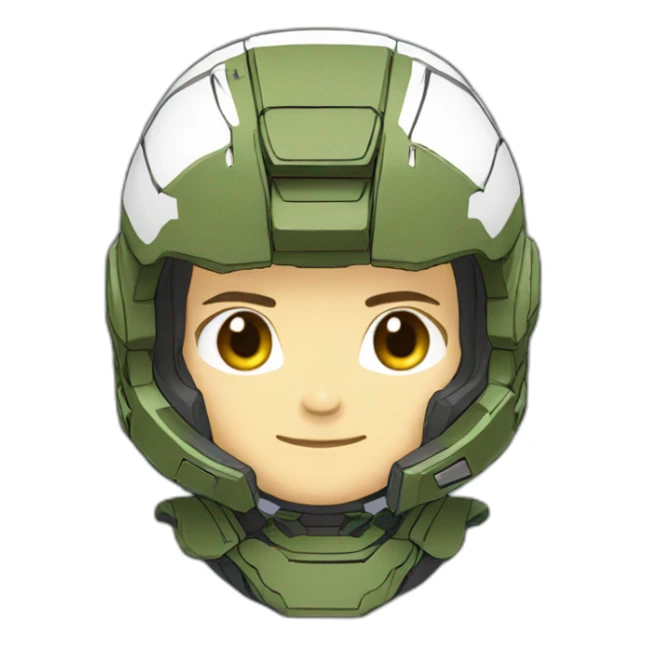 Halo Spartan japan anime sticker