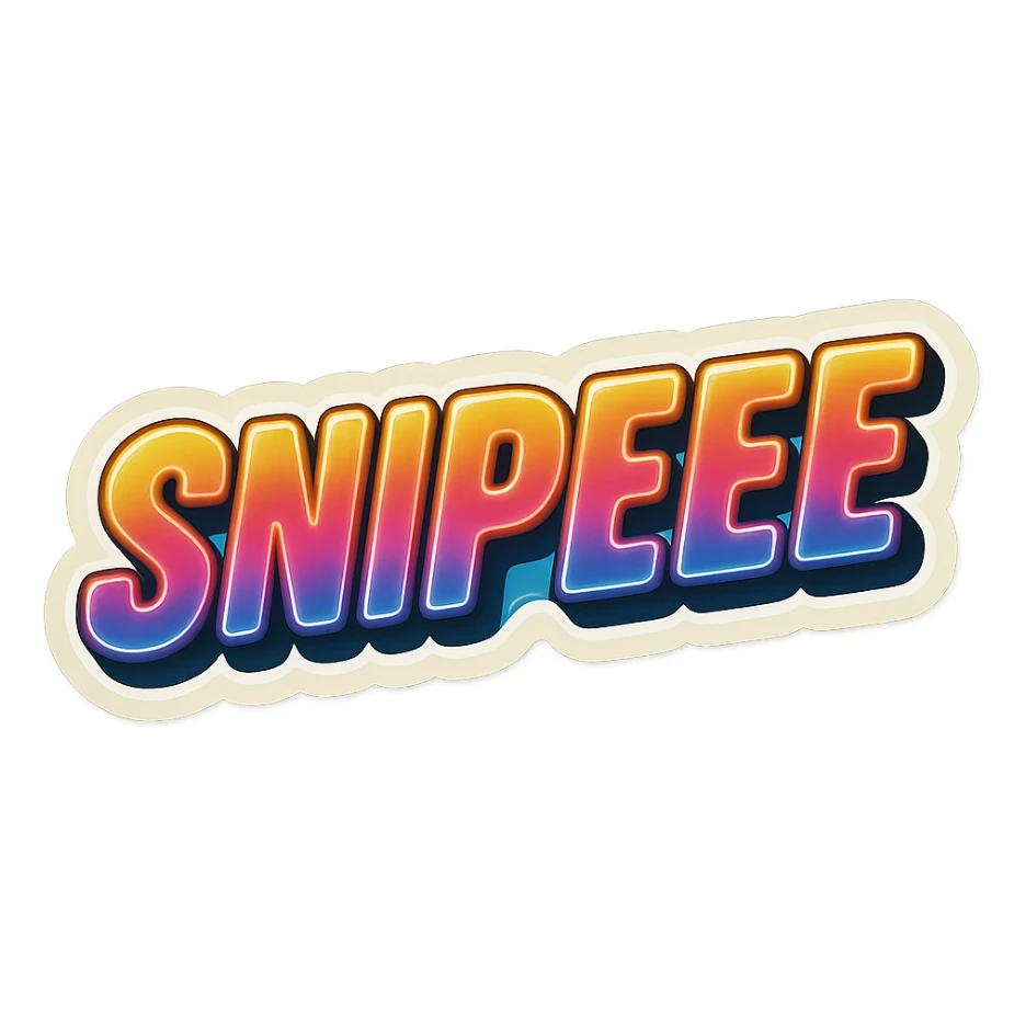 Make it say "SNIPEEE" sticker
