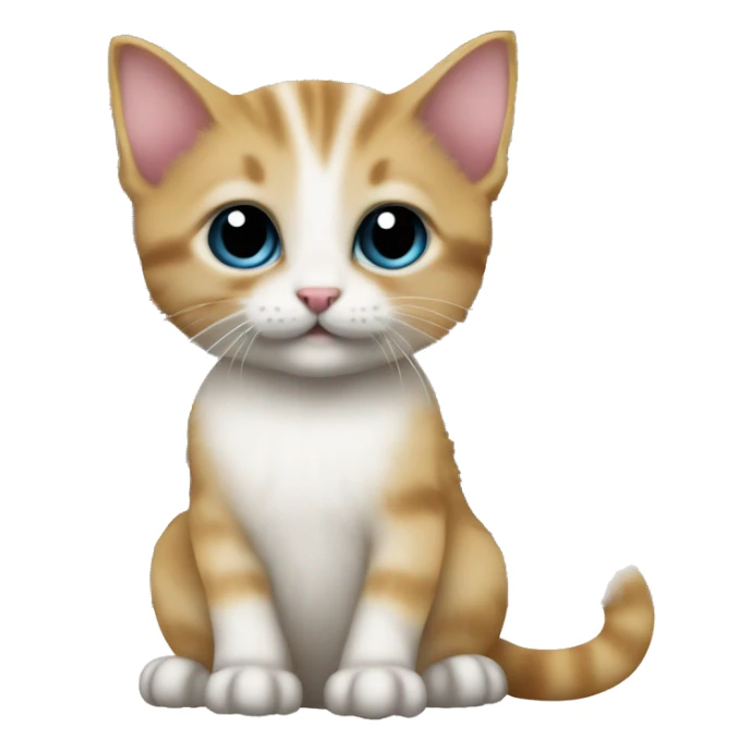 A cute kitten who have a holding an Akai MPC 2000XL sticker