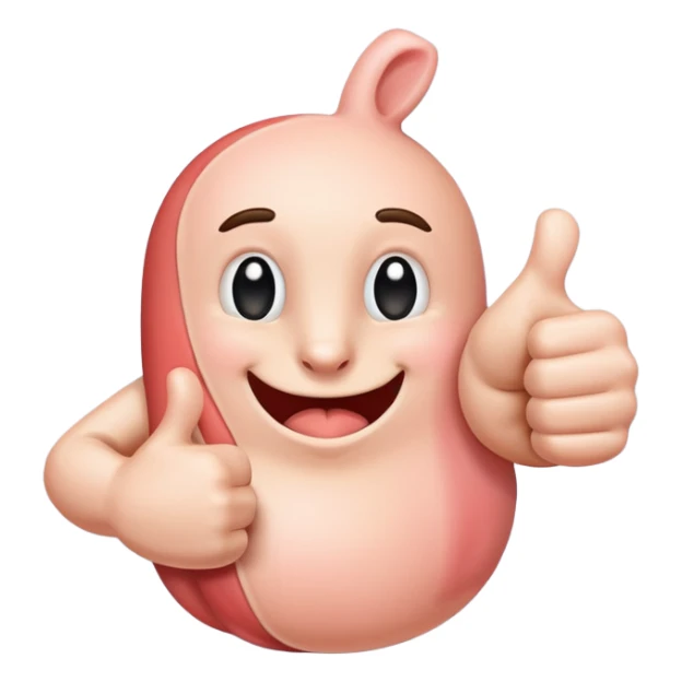 I want a thumbs up with a smaller thumbs up in the bottom right corner sticker