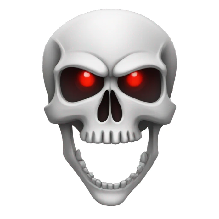 Skull Punisher with red eyes sticker