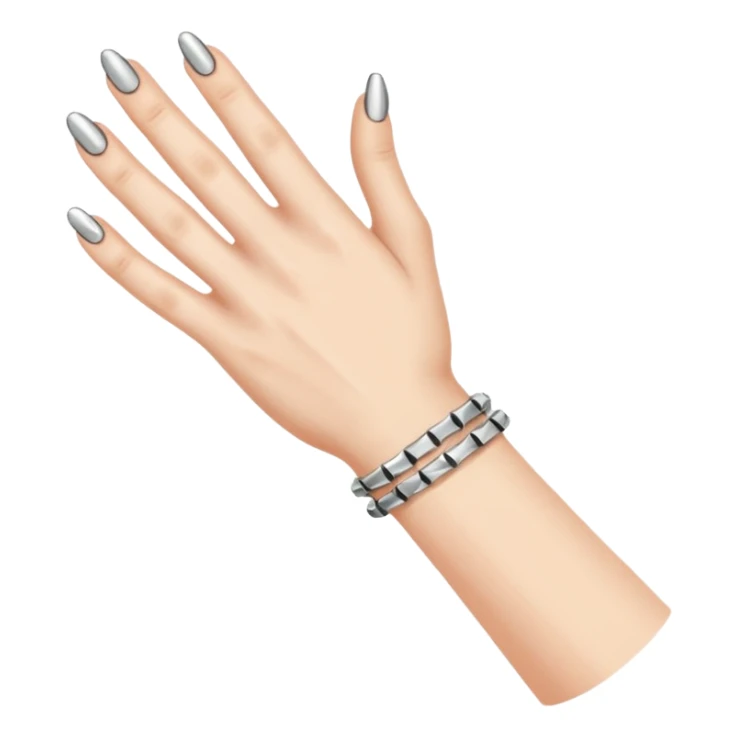 Wrist with nails hammered into it in a line. sticker