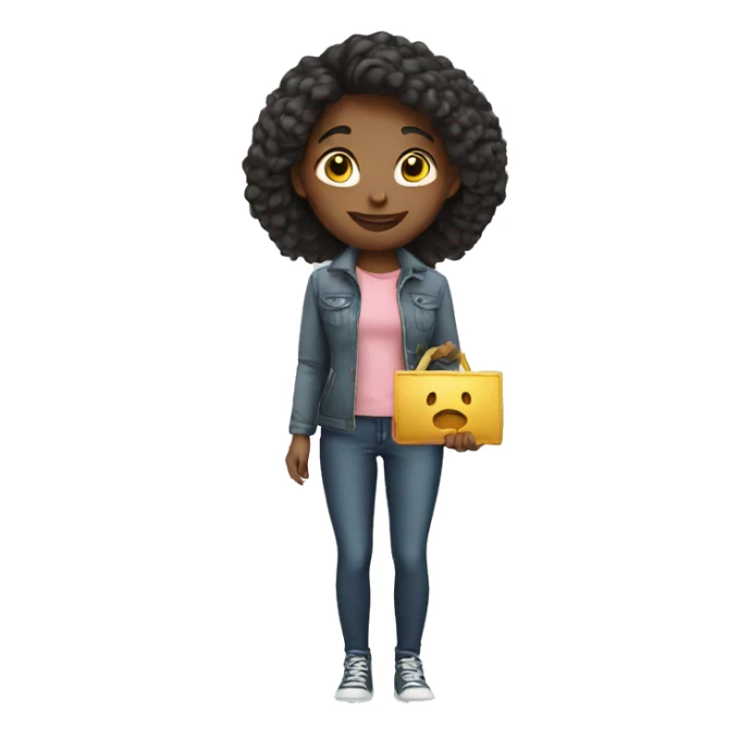 girl paying money sticker