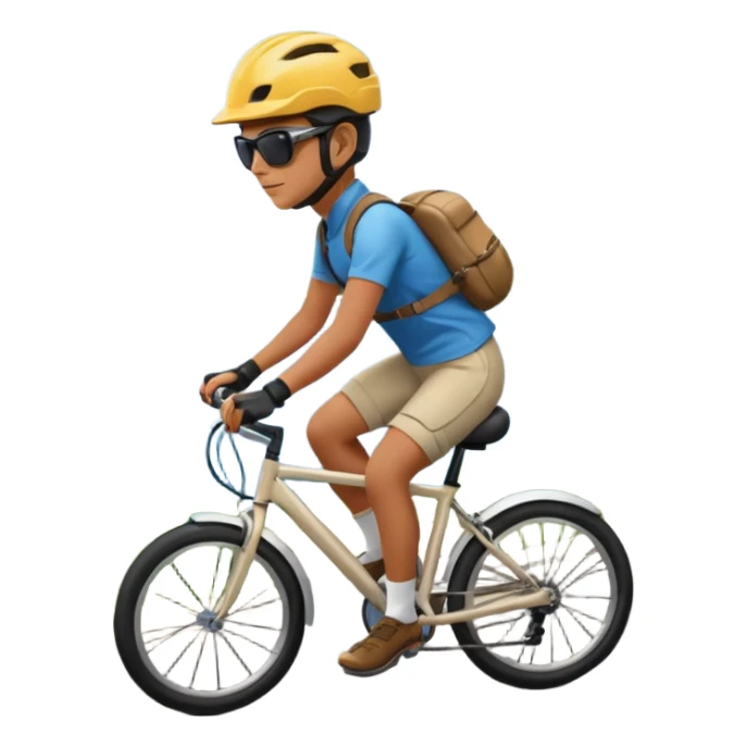 golden hour lakefront bike ride sticker