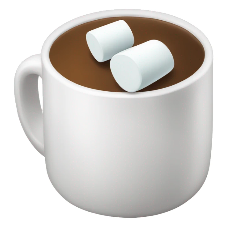 A cup of marshmallows sticker