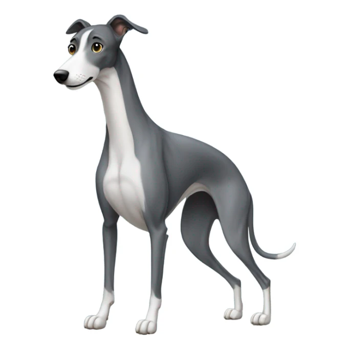 greyhound wearing skinny jeans sticker