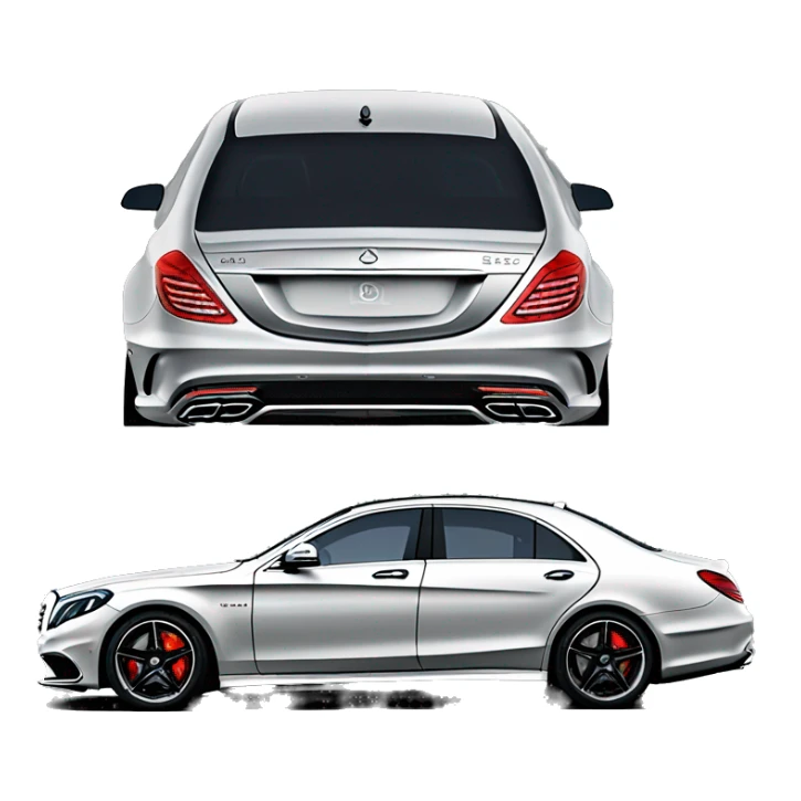 Mercedes-Benz S 63 AMG 2015 GREY COLOR  sticker