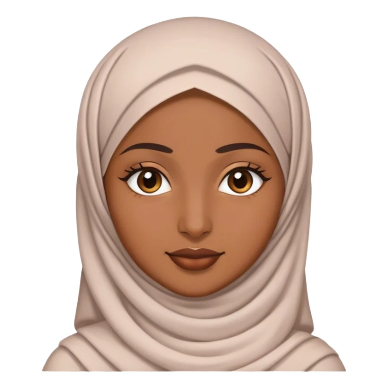 a muslim woman wearing a kifayah sticker