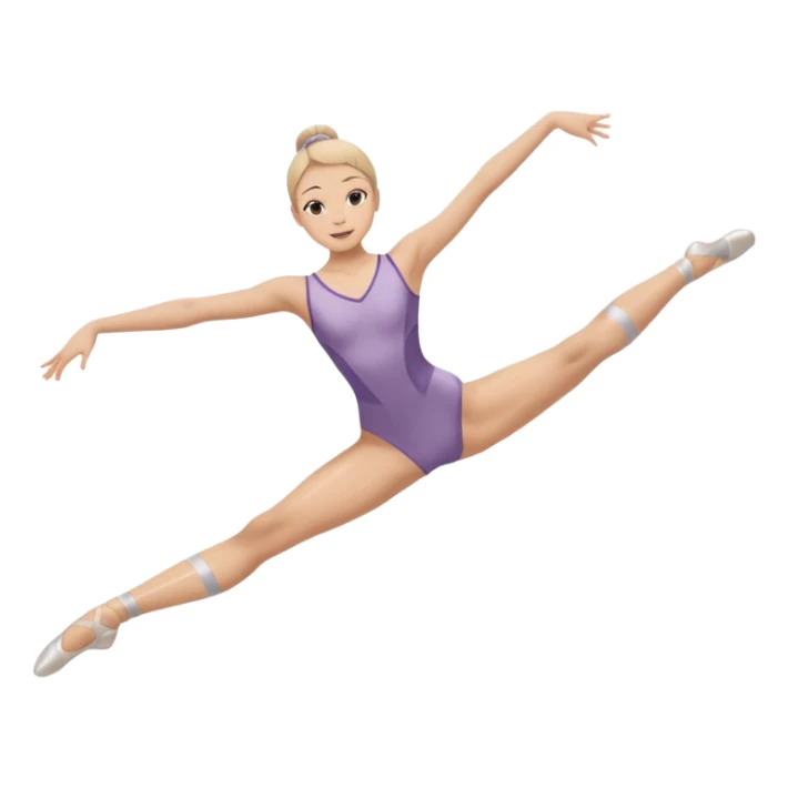 make girl doing straight split with only 1 pair of legs sticker