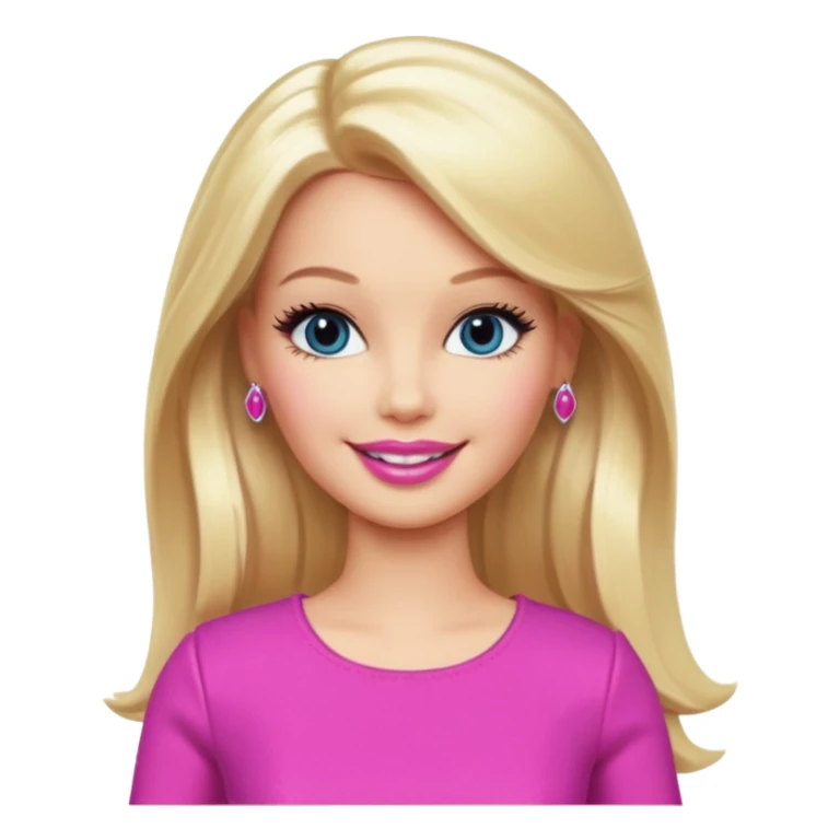 Aesthetic emoji barbi sticker
