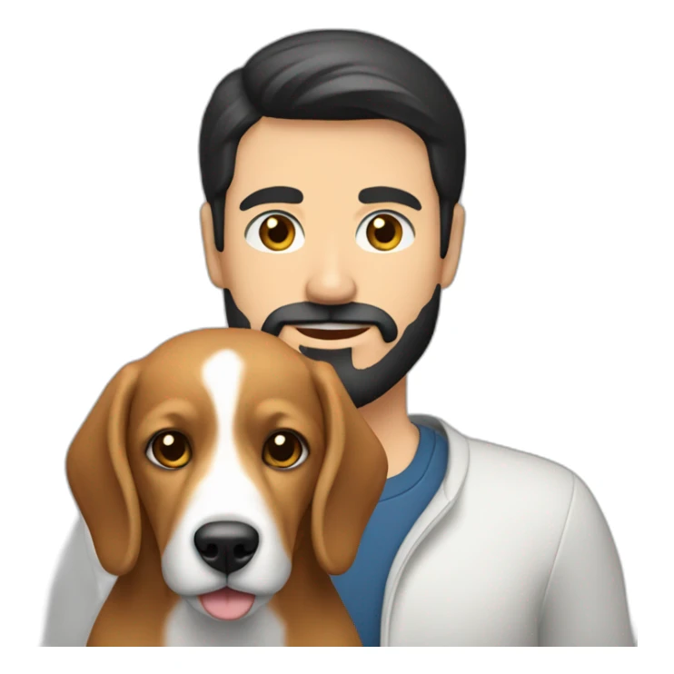 caucasian-man-with-black-hair-and-beard-with-a-beagle sticker