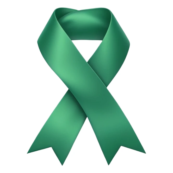 Green mental health ribbon sticker