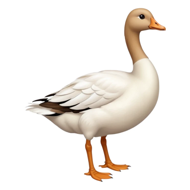 goose with a human female feet sticker